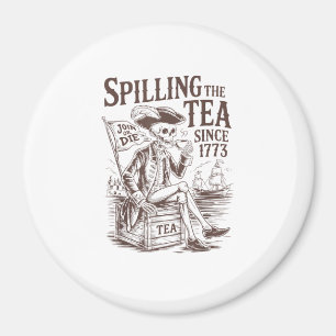 Aimant Spilling The Tea Depuis 1773 Patriotique Américain