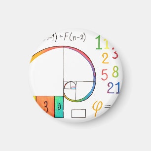 Aimant spiral Fibonacci