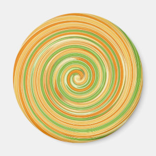 Aimant Spirale de couleurs d'agrumes amusantes