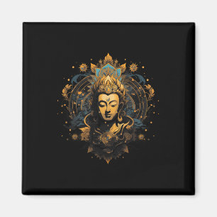 Aimant Spiritualité Œuvre d'art Paix Zen Yoga Asie Guatam
