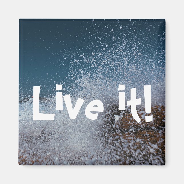 Aimant Splash Ocean Sea Live (Devant)