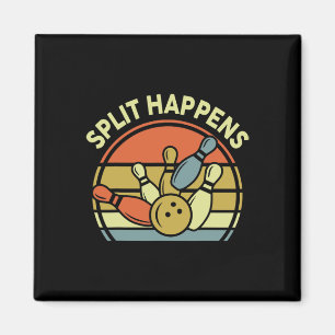 Aimant Split Happens Bowling chemise Funny Papa Vintage F