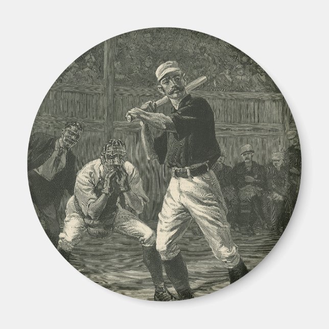 Aimant Sports Anciens, Joueurs de Baseball par Thulstrup (Devant)