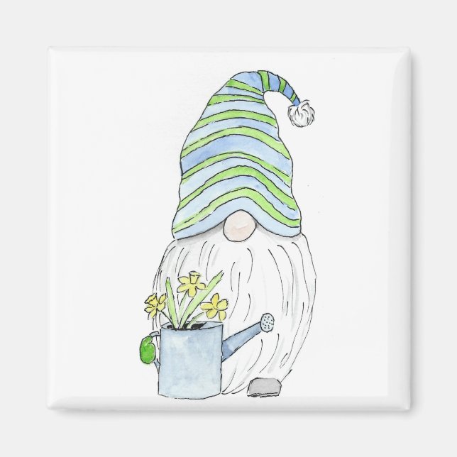 Aimant Spring Garden Gnome (Devant)
