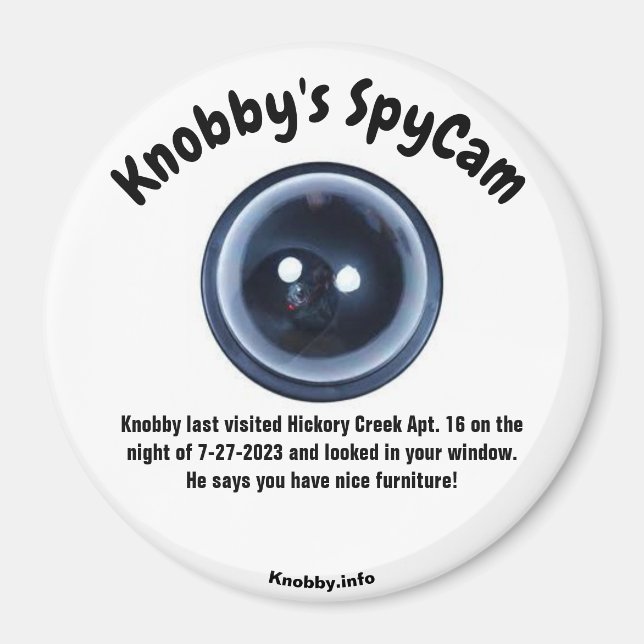 Aimant SpyCam Hickory Creek Apt de Knobby. 16 Frigo Amusa (Devant)