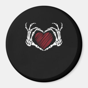 Aimant Squelette Coeur main signe costume tendance Hallow