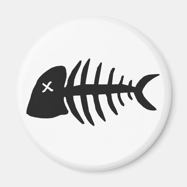 Aimant squelette de poisson mort (Devant)