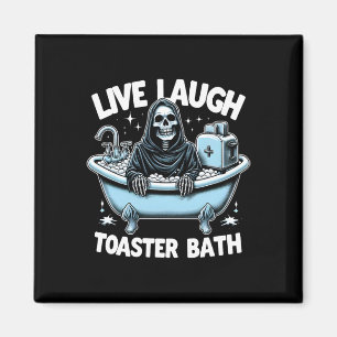 Aimant Squelette Drôle Halloween Toaster de Rire en Direc