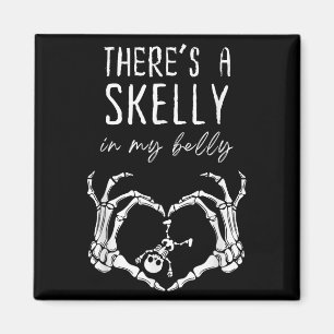 Aimant Squelette drôle Il y a Skelly dans mon ventre ence