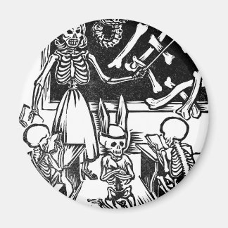 Aimant Squelette Enseignant et Étudiants "Jour des Morts"