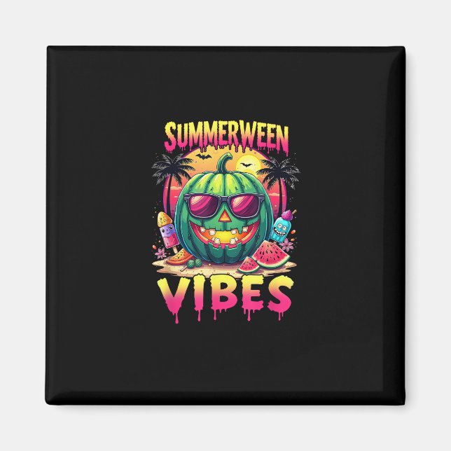 Aimant Squelette Été Été Vibes Watermelon Jack-O (Devant)