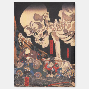 Aimant Squelette japonais éffrayant - Monstre Yokai Vinta