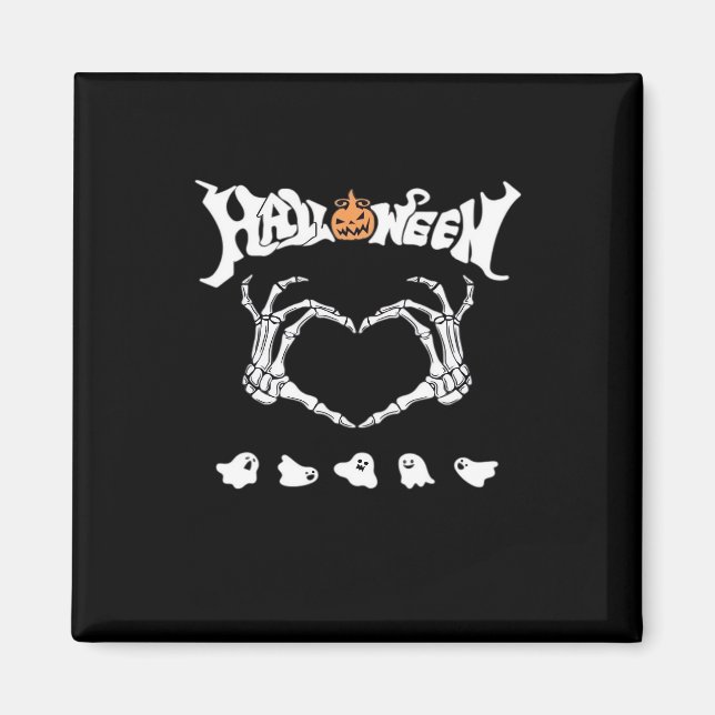 Aimant Squelette main avec, Halloween Design (Devant)