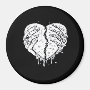 Aimant Squelette Mains Coeur - Coeur gothique Classique