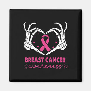 Aimant Squelette Mains signe du coeur Halloween Cancer du