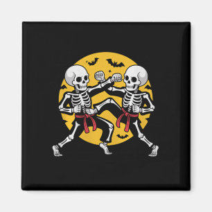 Aimant Squelettes d'Halloween Karaté Arts Martiaux Premiu