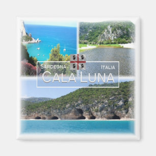 Aimant SRD032 CALA LUNA, mosaïque, Sardaigne, réfrigérate