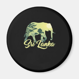 Aimant Sri Lanka Elephant Nature Lover Voyageur Cadeau