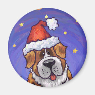 Aimant St. Bernard Christmas