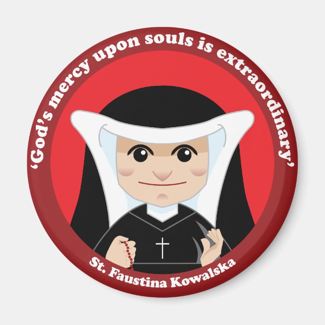 Aimant St. Faustina Kowalska (Devant)