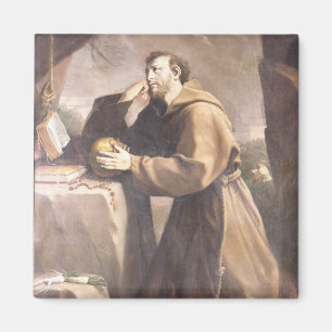 Aimant St Francis d'Assisi à la prière