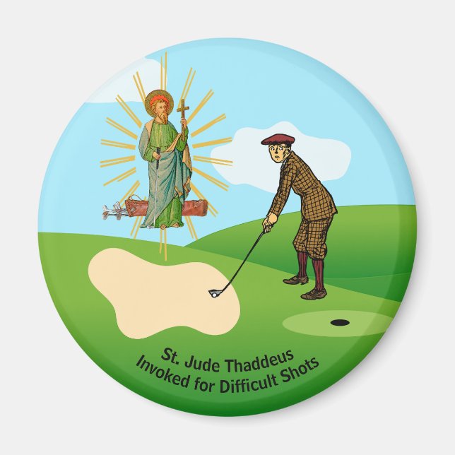 Aimant St. Jude Thaddeus et Duffer frappée de panique (Devant)