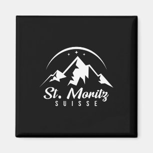 Aimant St. Moritz Suisse Station de ski Ski Snowboard