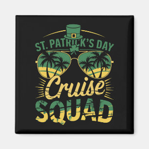 Aimant St Patrick's Day Cruise Squad Famille Correspondan