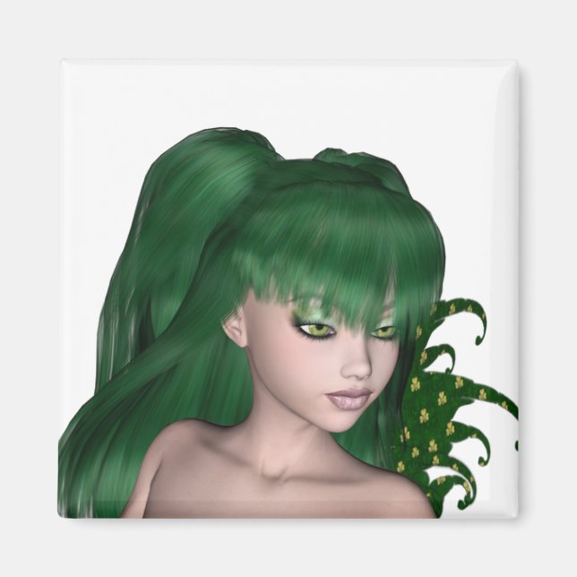 Aimant St. Patrick's Day Sprite 1 - Green Fairy (Devant)