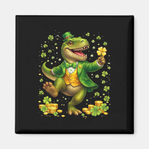 Aimant St Pattys Dinosaure portant le Smoking Saint Irlan