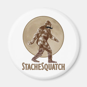 Aimant STACHESQUATCH I Moustache si vous avez vu mon squa