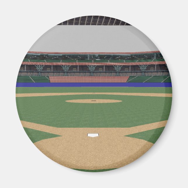 Aimant Stade de baseball : 3D Model : (Devant)