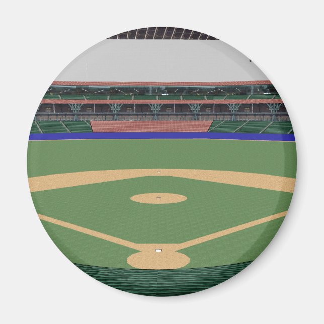 Aimant Stade de baseball : 3D Model : (Devant)