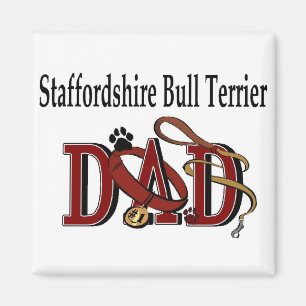 Aimant Staffordshire Bull Terrier Papa Cadeaux