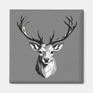Aimant Stag Vector Graphic Art Portrait Animal Spirit Top