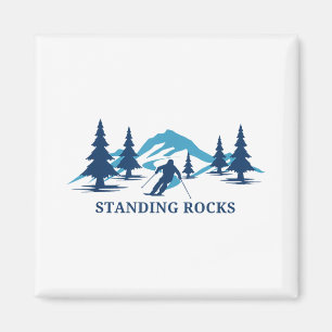Aimant Standing Rocks Wisconsin Station de ski Ski Statio