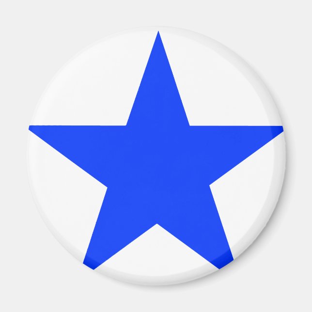 Aimant Star Blue Le MUSÉE Zazzle Cadeaux (Devant)