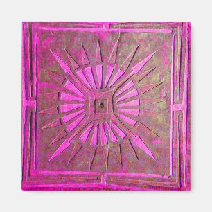 Aimant STAR DU MATIN, violet rose