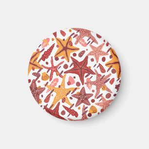Aimant Starfish Shells : Motif scandinave
