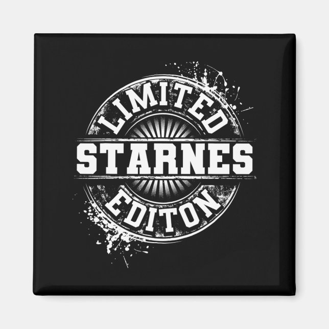 Aimant Starnes Funny Surname Family Tree Birthday Gift  (Devant)