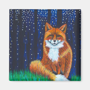 Aimant Starry Night Fox