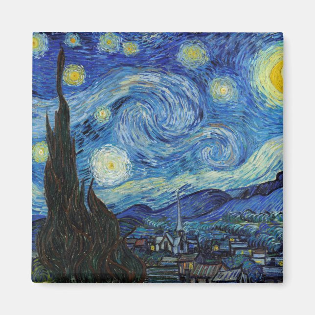 Aimant Starry Night, Vincent van Gogh (Devant)