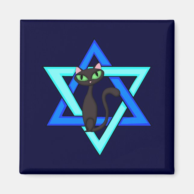 Aimant Stars de chats juifs (Devant)
