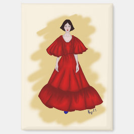 Aimant Statement Red Look with Dreamy Yellow Scene