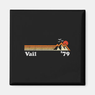 Aimant Station de ski de Vail Retro Colorado Snowboard Mo