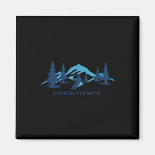 Aimant Station de ski Lyndon Vermont Skieur