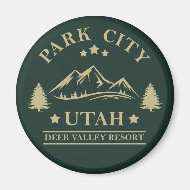 Aimant Station de ski Park city Utah (Devant)