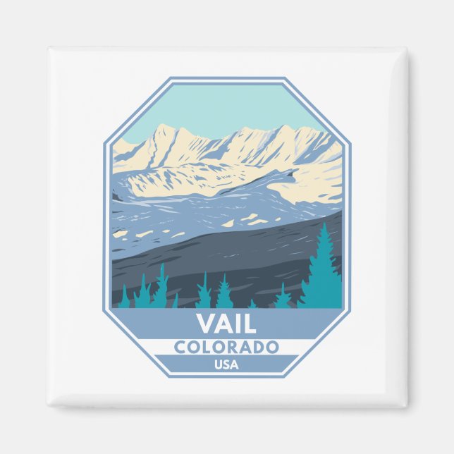 Aimant Station de ski Vail Winter Colorado (Devant)