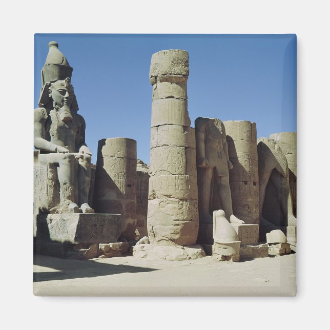 Aimant Statue assise de Ramesses II (Devant)