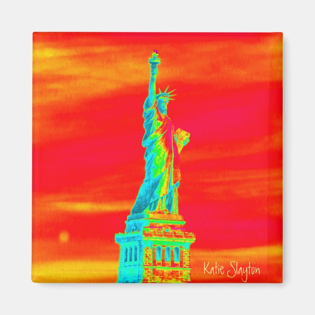 Aimant Statue de Liberty à New York Harbor (Devant)